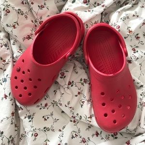 Red Crocs